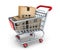 Shop cart and box commodity