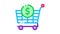 Shop Cart Dollar Icon Animation