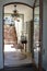 Shop doorway in Carmel by the sea, city on the Pacific coast known for its enchanting architecture