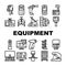 Shop Equipment Device Collection Icons Set Vector