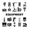 Shop Equipment Device Collection Icons Set Vector