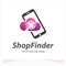 Shop Finder Logo Design Template