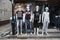 Shop front fashion mannequins