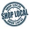 Shop local sign or stamp