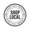 Shop Local Small Business Logo Icon - Shop Small - Buy Local - Support Community