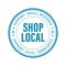 Shop Local Support Local Business Vector Icon - Shop Small - Buy local support Local Community