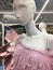 Shop Mannequin in Frilly Pink Dress