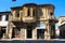 Shop in an old house with openwork wrought-iron balconies on one of the streets of Nicosia