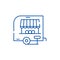 Shop pickup line icon concept. Shop pickup flat  vector symbol, sign, outline illustration.