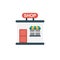 Shop reception vector flat icon