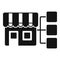 Shop segment market icon simple vector. Target customer