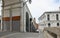 Shop shutters closed on the rialto bridge in Venice Italy usuall