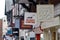 Shop signs in Chester, England