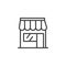 Shop store line icon