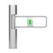 Shop Turnstile Entrance Tourniquet with Arrow Sign. 3d Rendering