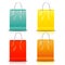 Shoping bag, colorful, vector illustration.