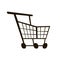 Shoping cart Icon on white background. Vector illustration in trendy flat style. EPS 10