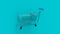 Shoping cart. Shoping concept with copy space. 3d rendering