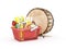 Shopingbasket and ramadan drum