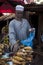 Shopkeeper selling plantain in Bamako