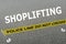 Shoplifting police concept