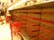 Shopper staring at empty shelves in NY grocery