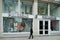 Shoppers wearing face masks outside Pull&Bear flagship store, Oxford Street London