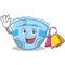 Shopping baby diaper character cartoon