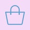 Shopping bag icon. accessories women