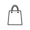 Shopping bag icon. flat design best logo. vector illustration