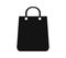 Shopping bag icon illustrated in vector on white background