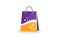 Shopping bag icon trendy and modern symbol