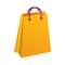 Shopping bag paper marketing icon