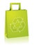 Shopping bag with recycle sign