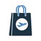 Shopping bag, shop, sale, store, duty free icon. Vector graphics