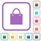 Shopping bag solid simple icons