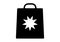 Shopping bag with star nine tips