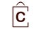 Shopping bag stylized with Letter C