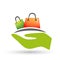 Shopping bags colorful hand hold selling market shipping buy and sell shop retail whole sale store check out company of business