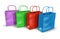 Shopping bags in a group with multi colors