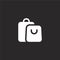 shopping bags icon. Filled shopping bags icon for website design and mobile, app development. shopping bags icon from filled cyber