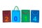 Shopping bags and numbers 2014