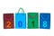 Shopping bags and numbers 2018