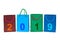 Shopping bags and numbers 2019