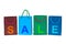 Shopping bags and word Sale