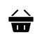 Shopping basket black glyph ui icon