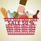 Shopping Basket and Food, Vegetable