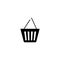 Shopping basket icon. Online store button