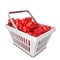 Shopping basket with sale discount boxes