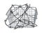 Shopping Basket Wrapped in Razor Wire